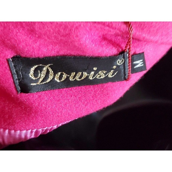 Dowisi Women's Pink Solid Long Sleeve Round Neck Pullover Top Size Medium - Picture 6 of 10